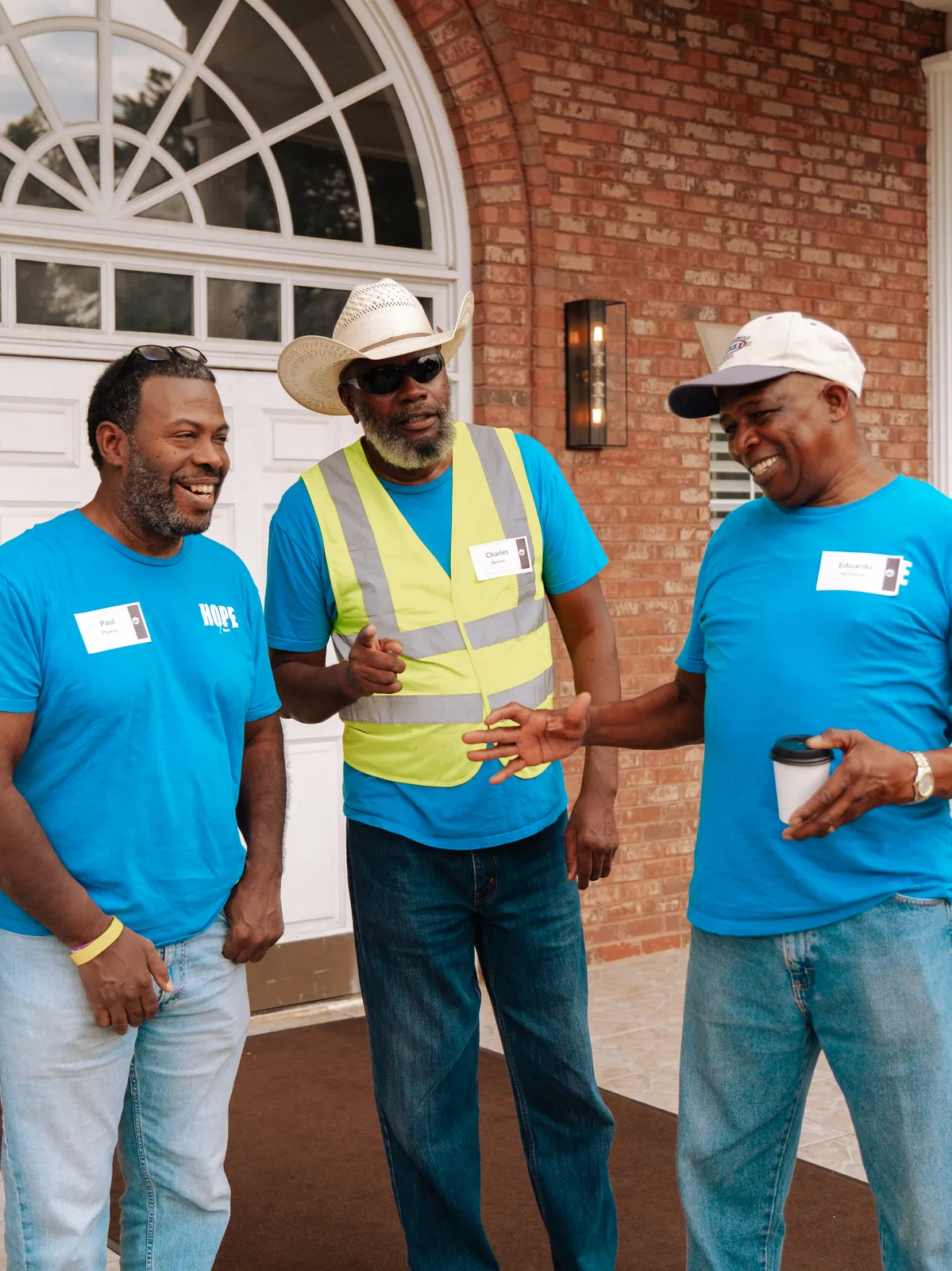 MW Hope Center volunteers welcoming guests