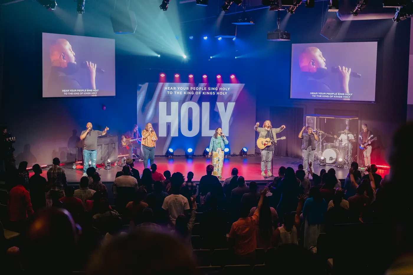 A worship service at Mountain West Church